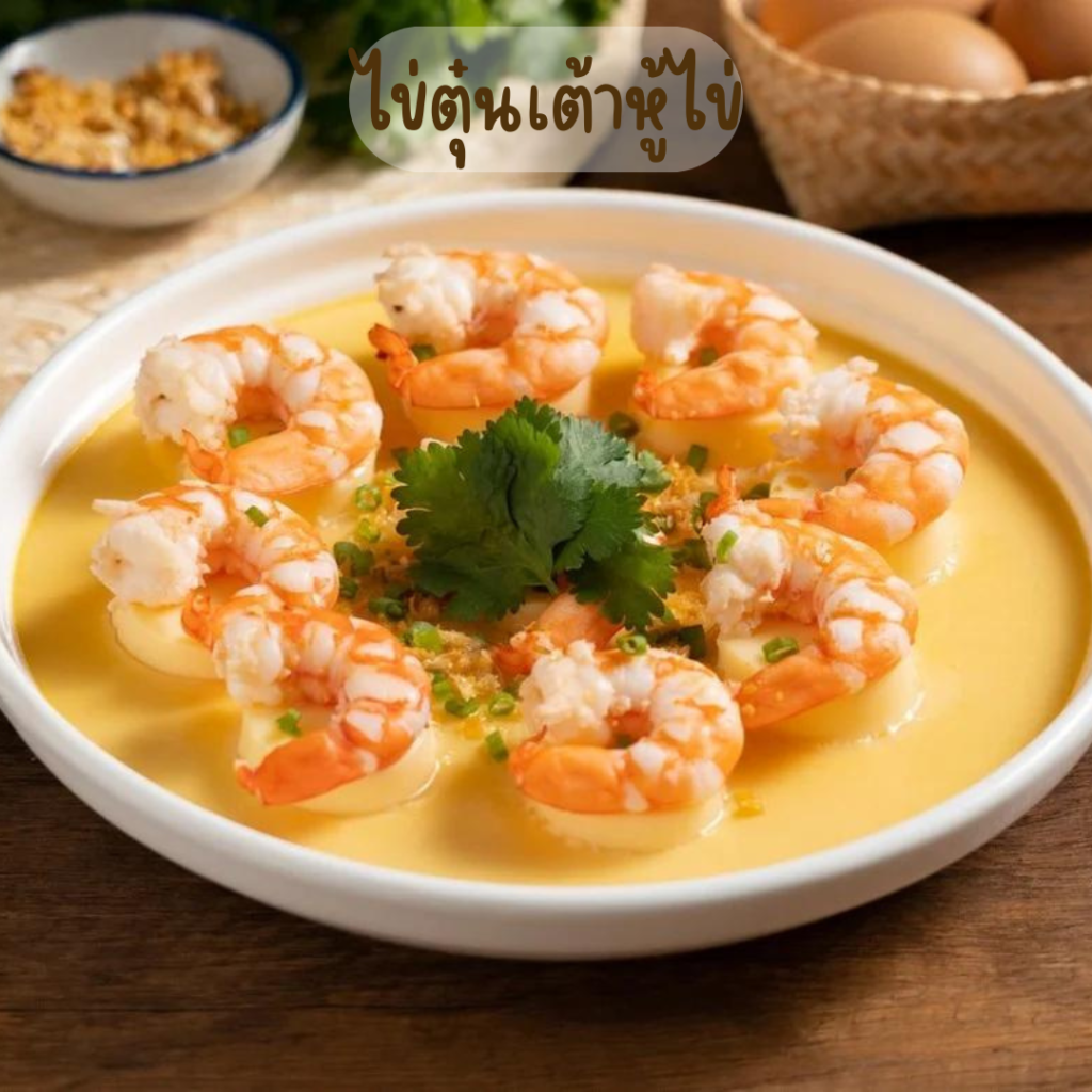 ไข่ตุ๋นเต้าหู้ไข่